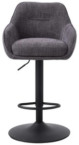Szare hokery zestaw 2 szt. (wysokość siedziska 69 cm) Avola – Unique Furniture