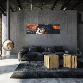 Obraz - Spojrzenie kota (170x50 cm)