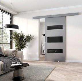 MINIO go for it, Drzwi przesuwne wewnętrzne CLEAN D 76 cm  w kolorze szarym