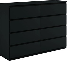 Komoda NUDO 138,5 cm do Salonu Sypialni Czarny