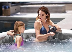 Jacuzzi dmuchane dla 4 osób ø 196 cm głębokość 71 cm Bubble Greywood Deluxe 4 AP – Intex