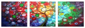 Obrazy zestaw 3 szt. 30x30 cm Tree of Life – Wallity