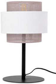 Beżowo-biała lampka stołowa w stylu boho - 4X A713 E5-G52