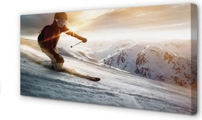 Zdjęcie na płótnie Skialpinizm W Wysokich Górach