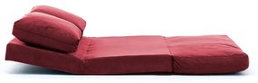 Bordowa rozkładana sofa 120 cm Taida – Balcab Home