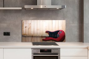 Szkło Ozdobne do Kuchni Rockowa Gitara Elektryczna