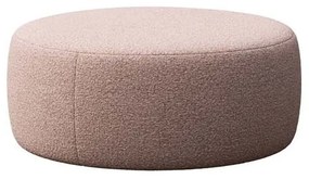 Różowy podnóżek z materiału bouclé Monce – Rodier