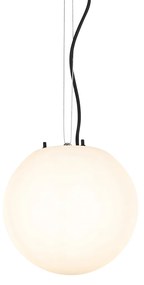 Zewnetrzna Nowoczesna lampa wisząca zewnętrzna biała 25 cm IP65 - Nura Nowoczesny Oswietlenie zewnetrzne