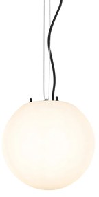 Zewnetrzna Nowoczesna wisząca lampa zewnętrzna biała 25 cm IP44 - Nura Nowoczesny Oswietlenie zewnetrzne