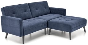 Sofa rozkładana CORNELIUS niebieska HALMAR