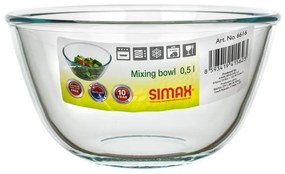 Simax Miska do pieczenia szklana 15 cm, 0,5 l