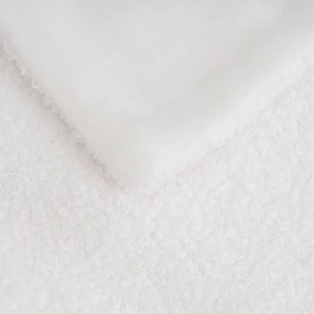 Biały koc z materiału sherpa 130x160 cm Sherpa Bouclé – Casa Selección
