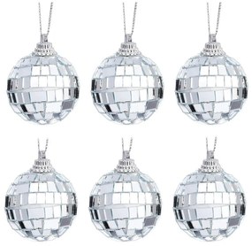 Plastikowe bombki zestaw 6 szt. ø 4 cm Mirror Ball Mini – Sass &amp; Belle
