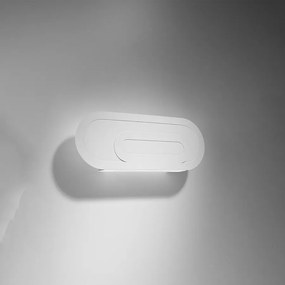 Kinkiety nowoczesny Solutix, stal/PVC - 2 źródło światła 4000K - L.40 x H.15 cm - biały