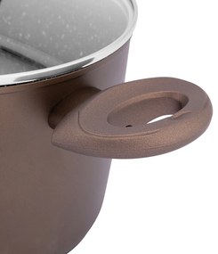 Valdinox Aurum Garnek z powłoką nieprzywierającą i pokrywką, 24 cm, 6 l