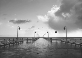Obraz - Promenada nad wybrzeżem (70x50 cm)