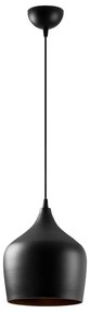 Czarna lampa wisząca z metalowym kloszem ø 22 cm Dodo – Opviq lights