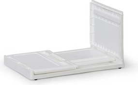 Duży składany regałowy pojemnik XL 62 l, 558x360x310 mm, biały
