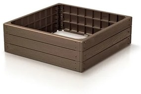 Podwyższona rabata BASE WOODY rustykalna ceglasty, 75,6 x 25 x 75,6 cm