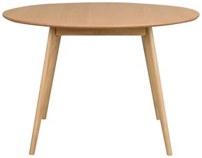 Okrągły stół z blatem w dekorze dębu 115x115 cm Yumi – Rowico