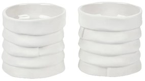 Porcelanowe świeczniki zestaw 2 szt. Ribbon – Mette Ditmer Denmark