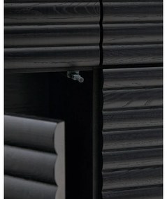 Czarna szafka w dekorze dębu 104,5x144x40 cm Lenon – Kave Home