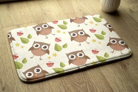 Dywanik łazienkowy antypoślizgowy Dywanik łazienkowy antypoślizgowy Sowy Ptaki