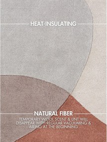 Beżowy wełniany dywan tkany ręcznie 200x300 cm Hackney Clarissa – Ted Baker