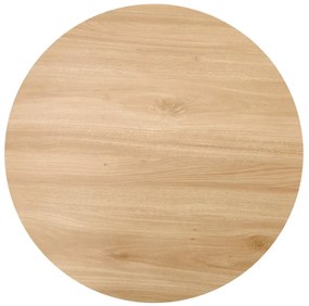 Stolik kawowy LEILA 60x60 dąb naturalny/czarny HALMAR