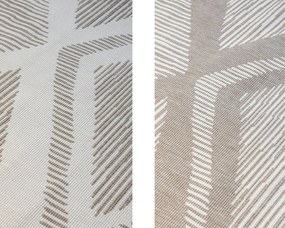 Dywan dwustronny zewnętrzny Gemini romby brązowo-kremowy 200 cm x 290 cm