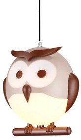 Wisząca lampa dziecięca w kształcie sowy - N45-Mersa