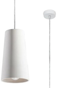 Biała stożkowa lampa wisząca D4-P85