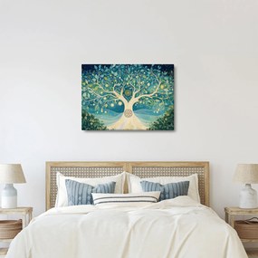 Obraz – Magiczne drzewo ze spiralami (70x50 cm)