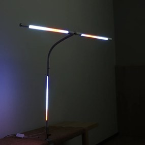 Lampa LED na biurko NOX z efektami RGBW, zacisk, pilot zdalnego sterowania