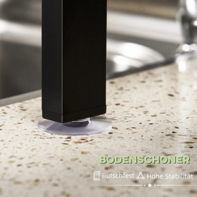 HOMCOM Stojak do suszenia z akcesoriami Suszarka do naczyń Czarna Wielofunkcyjna i przestronna | Aosom PL