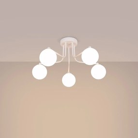 Żyrandol ASTRAL 5 biały SOLLUX  LIGHTING