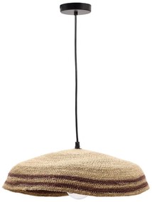 Lampa wisząca w naturalnym kolorze z kloszem z trawy morskiej ø 44 cm Vinyola – Kave Home