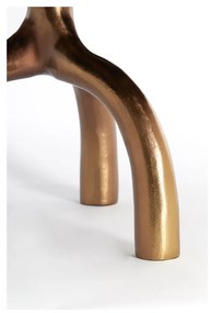 Szklany okrągły stolik w kolorze brązu i beżu ø 76 cm Mello – Light &amp; Living