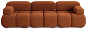 Pomarańczowa aksamitna sofa modułowa 285 cm Lokua – Makamii