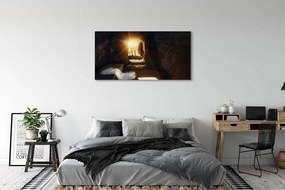 Duży obraz na płótnie Jaskinia, Krzyże i Słońce