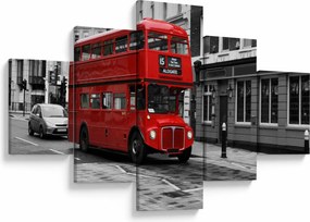Obraz - Londyn z autobusem (125x70 cm)