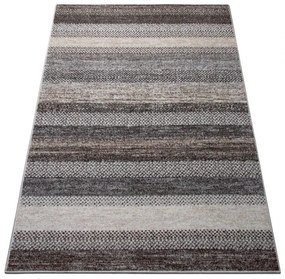 Dywan nowoczesny Perlage Pasy szaro-beżowy 160 cm x 230 cm