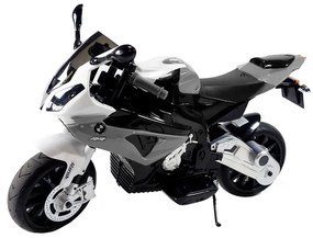 Motocykl motor na akumulator bmw s1000rr srebrny