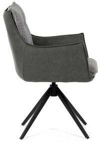 Zestaw krzeseł obiadowych z mechanizmem powrotnymDCH-D1345 GREY2, 2 szt.