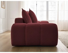 Bordowa sofa z tkaniny szenilowej 278 cm Everest – Bobochic Paris