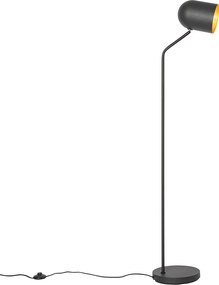 Nowoczesna lampa stojąca czarna ze złotem, regulowana - Morik