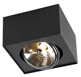 Designerski reflektor kwadratowy czarny - Kaya Nowoczesny Oswietlenie wewnetrzne