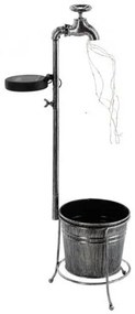 Aldotrade Lampa solarna Kranik z doniczką, 30 LED, ciepła biała