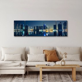 Obraz miasta nocą (170x50 cm)