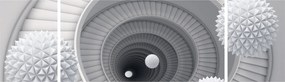 Obraz abstrakcji 3D (170x50 cm)